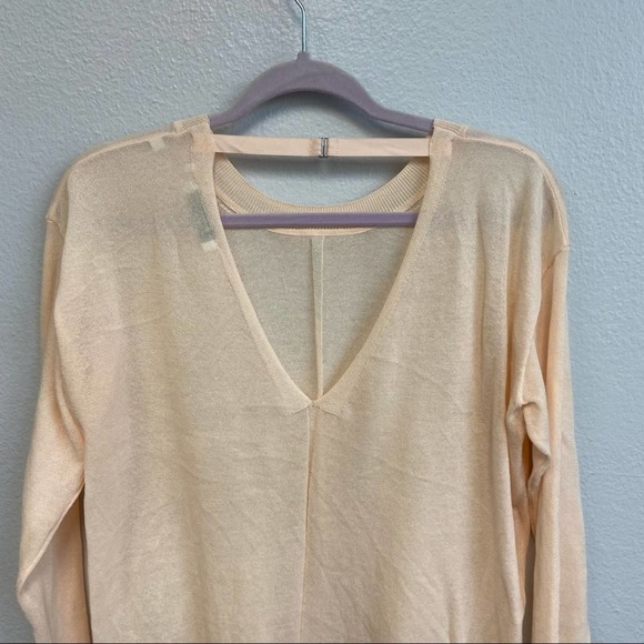 Sandro Ania Peach Color Cotton-Mix Lightweight Sweater Size 2, US Medium - Picture 8 of 14